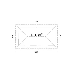 Uterum Palmako Bianca 16,6 m2 Set 502 Slide Plus