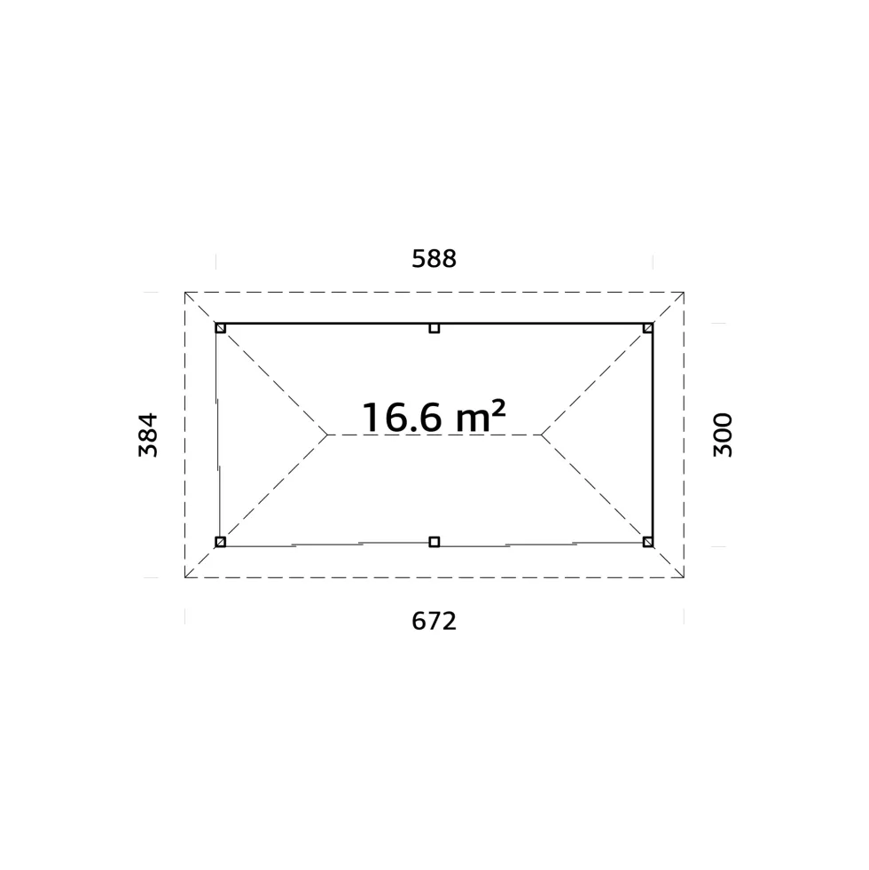 Uterum Palmako Bianca 16,6 m2 Set 502 Slide Plus