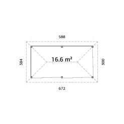 Uterum Palmako Bianca 16,6 m2 Set 502 Slide Plus