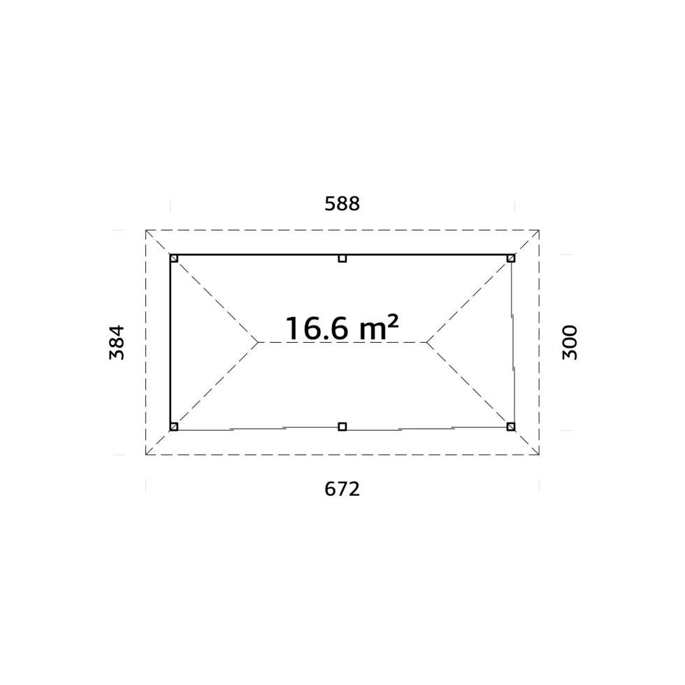 Uterum Palmako Bianca 16,6 m2 Set 502 Slide Plus
