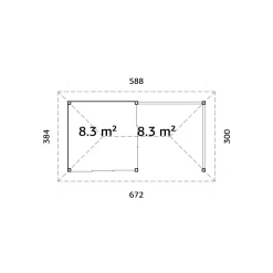 Uterum Palmako Bianca 16,6 m2 Set 203 Slide