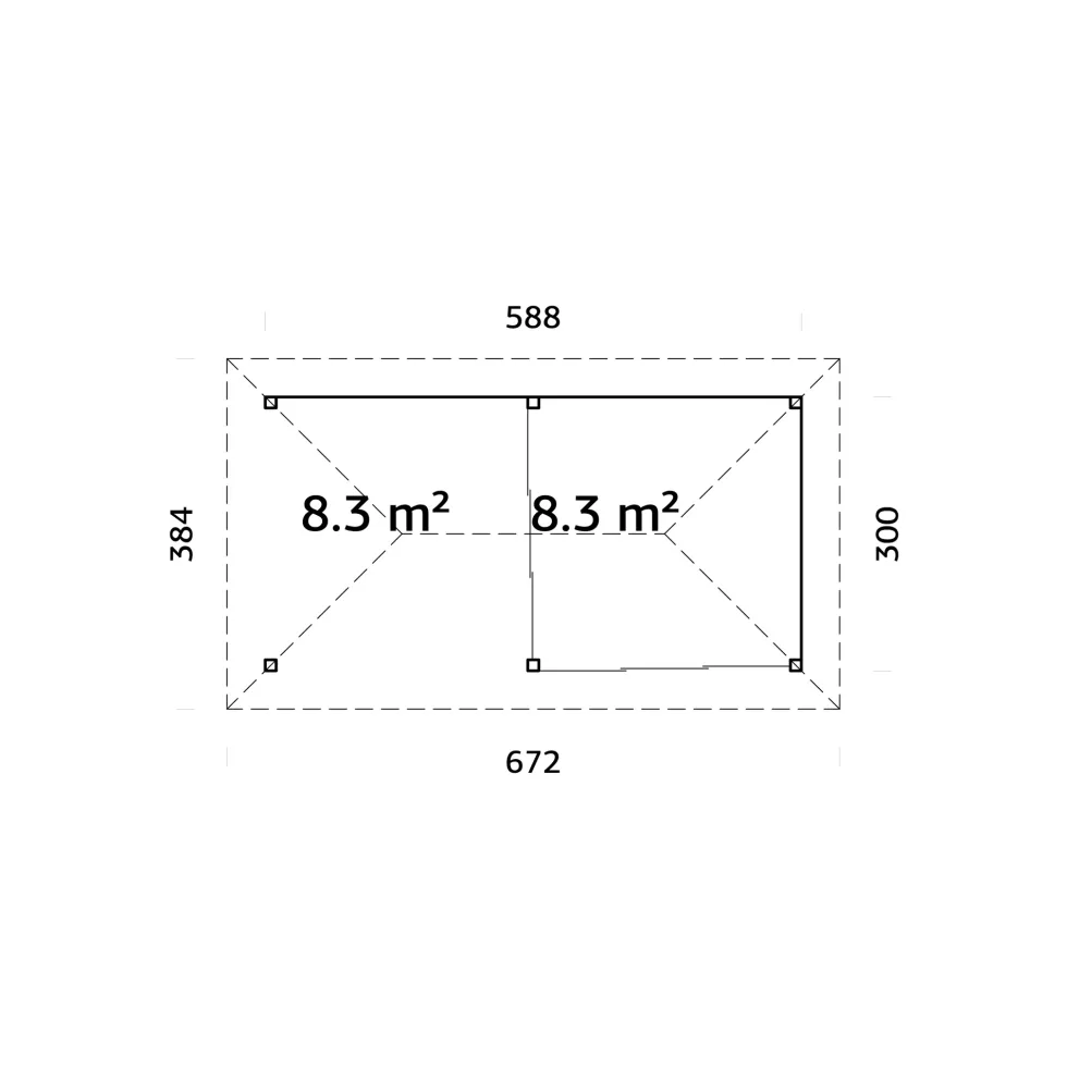 Uterum Palmako Bianca 16,6 m2 Set 505 Slide Plus