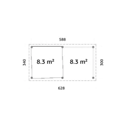 Uterum Palmako Lenna 16,6 m2 Set 404 Slide