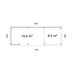 Uterum Palmako Lenna 24,9 m2 Set 716 Slide Plus