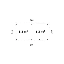 Uterum Palmako Lenna 16,6 m2 Set 407 Slide