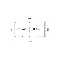 Uterum Palmako Lenna 16,6 m2 Set 407 Slide
