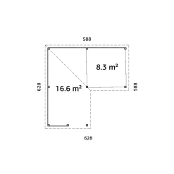 Uterum Palmako Lenna 24,9 m2 Set 410 Slide