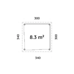 Uterum Palmako Lenna 8,3 m2 Set 401 Slide