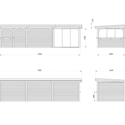 Uterum Palmako Lenna 24,9 m2 Set 415 Slide