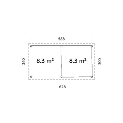 Uterum Palmako Lenna 16,6 m2 Set 706 Slide Plus