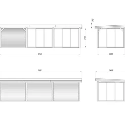 Uterum Palmako Lenna 24,9 m2 Set 418 Slide