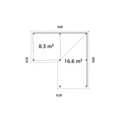 Uterum Palmako Lenna 24,9 m2 Set 712 Slide Plus