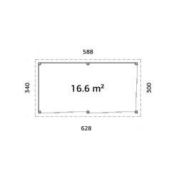 Uterum Palmako Lenna 16,6 m2 Set 702 Slide Plus
