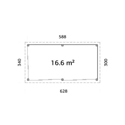 Uterum Palmako Lenna 16,6 m2 Set 702 Slide Plus