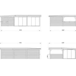 Uterum Palmako Lenna 33,2 m2 Set 421 Slide