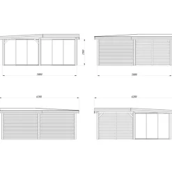 Uterum Palmako Lenna 24,9 m2 Set 414 Slide
