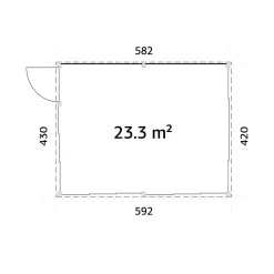 Uterum Palmako Saga 24,5 m² (inv. 23,3 m²) Slide