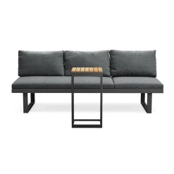 Utesoffa deNoord Samira Fällbar Utesoffa med soffbord - Solsäng i aluminium