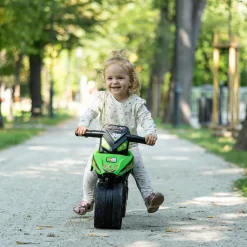 Utomhusleksak Falk Racing Bud Elmotorcykel för Barn Grön