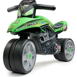 Utomhusleksak Falk Racing Bud Elmotorcykel för Barn Grön