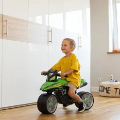 Utomhusleksak Falk Racing Bud Elmotorcykel för Barn Grön