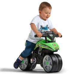 Utomhusleksak Falk Racing Bud Elmotorcykel för Barn Grön