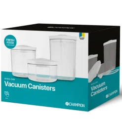 Vakuumbehållare Champion Universal 3-pack (0,7L 1,4L 2L)