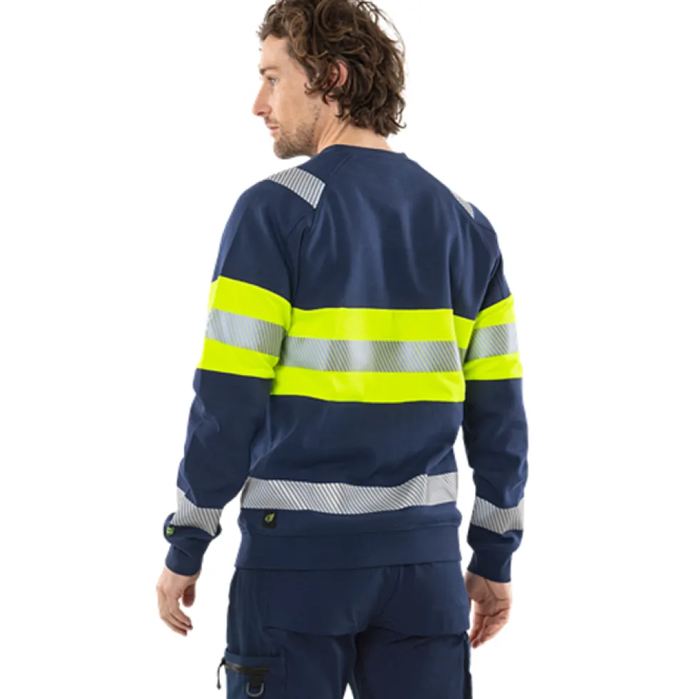 Varsel sweatshirt Fristads Stiby 7530 GKC, klass 1
