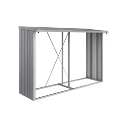 Vedförråd Biohort Woodstock 300 Metallic Silver