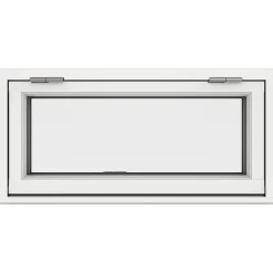 Överkantshängt Fönster Outline 3-Glas Aluminium