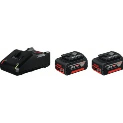 Verktygspaket Bosch 2 x GBA 18V 4.0Ah + GAL 18V-40