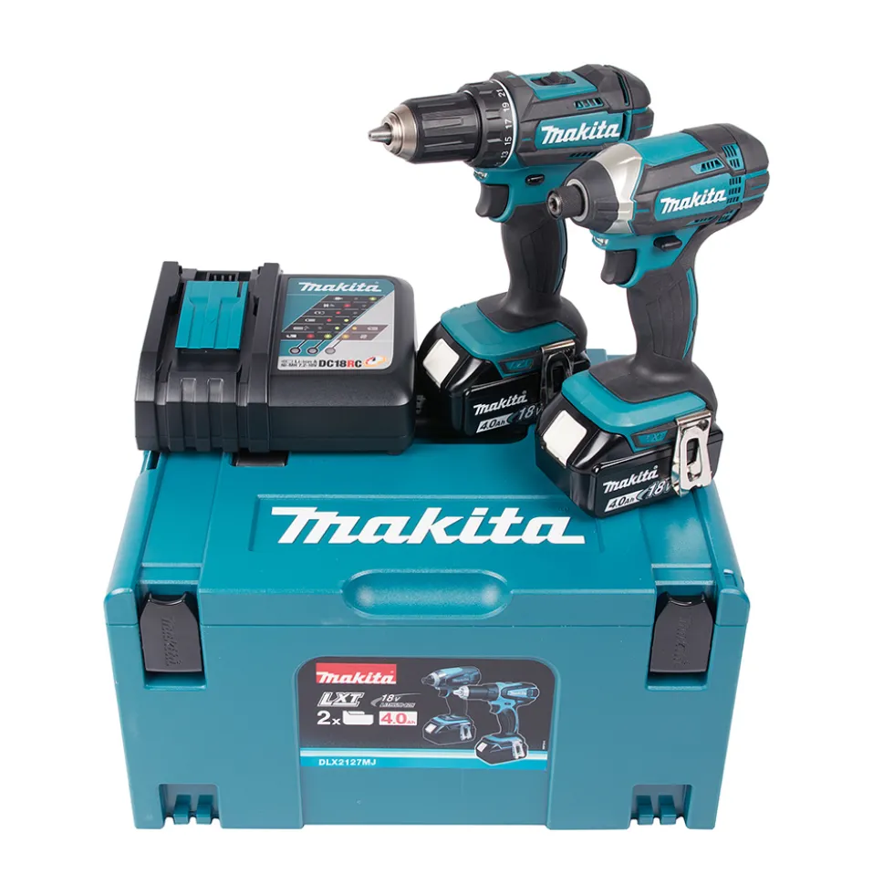 Verktygspaket Makita LXT DLX2127MJ 18V med Batteri