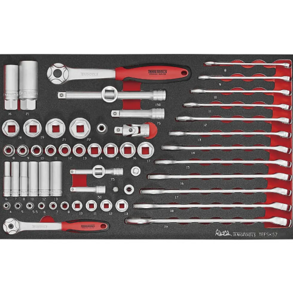 Verktygssats 57 delar Teng Tools TEFSK57