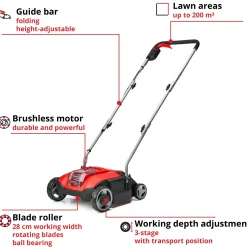 Vertikalskärare Einhell GC-SC 18/28 Li Utan Batteri & Laddare