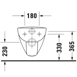 Vägghängd Toalettstol Duravit D-Code Rimless