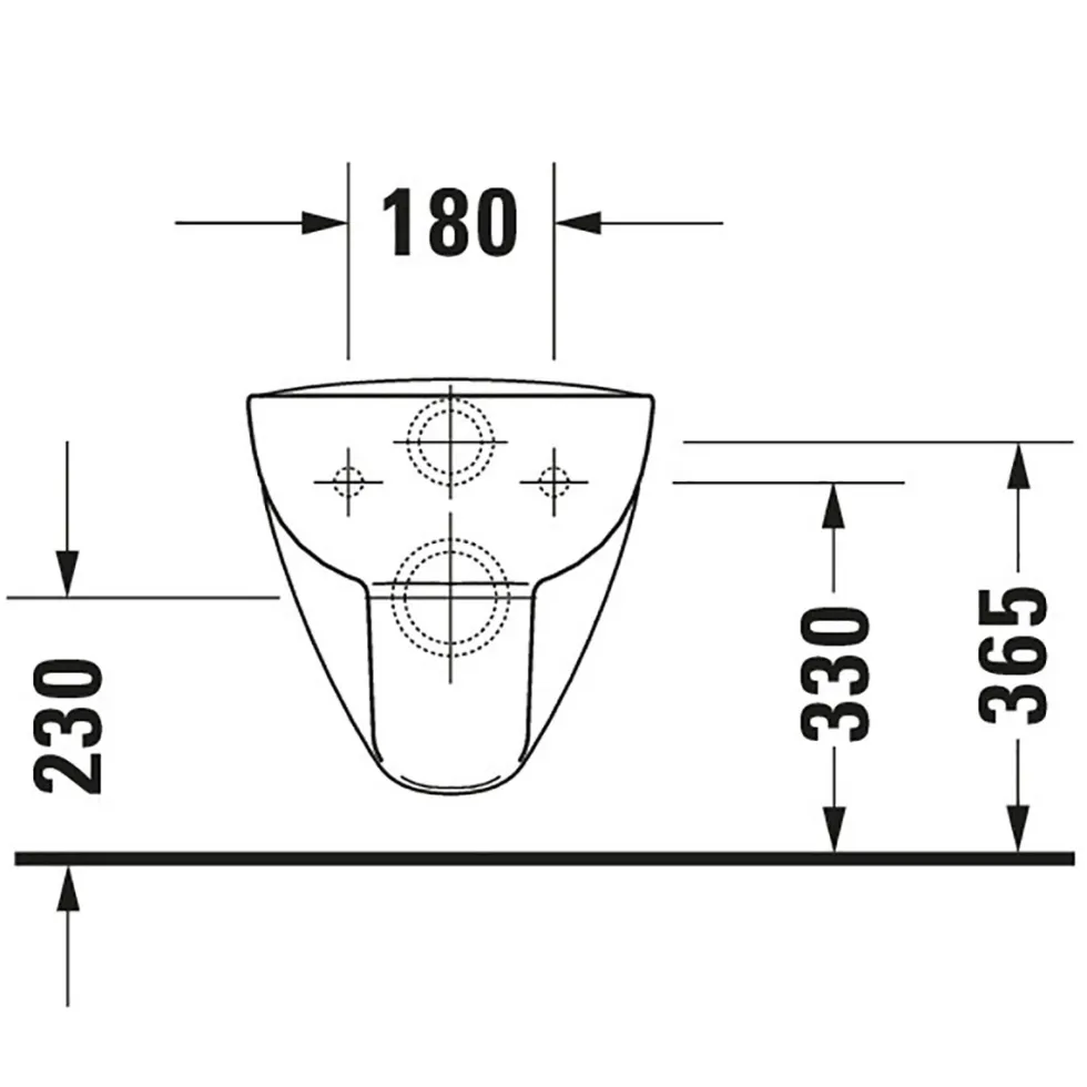 Vägghängd Toalettstol Duravit D-Code Rimless