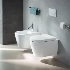 Vägghängd Toalettstol Duravit ME by Starck Rimless 253009 utan Toalettsits