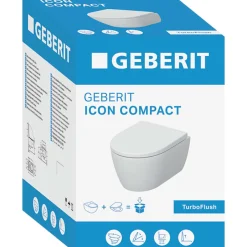 Vägghängd Toalettstol Geberit iCon Rimfree Turboflush Kompakt