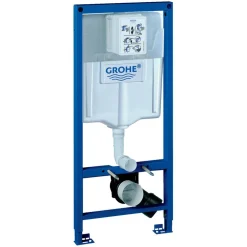 Vägghängd Toalettstol Geberit iCon Rimfree 3575 med Grohe Rapid SL 113 cm