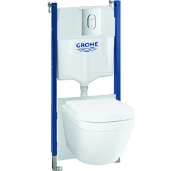 Vägghängd Toalettstol GROHE Solido Euro Ceramic 5-i-1 Komplett Vit Porslin