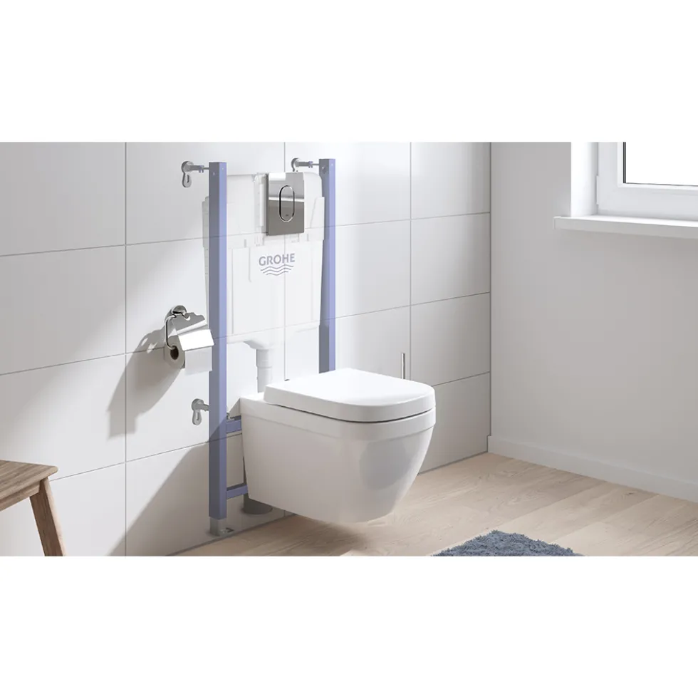 Vägghängd Toalettstol GROHE Solido Euro Ceramic 5-i-1 Komplett Vit Porslin