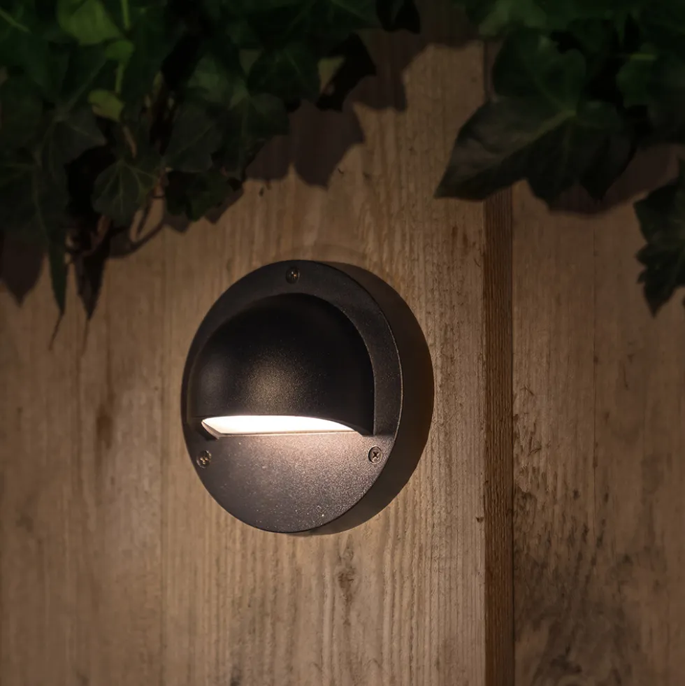 Vägglampa Gardenlights Deimos Vägg LED Varmvit Utbyggnad