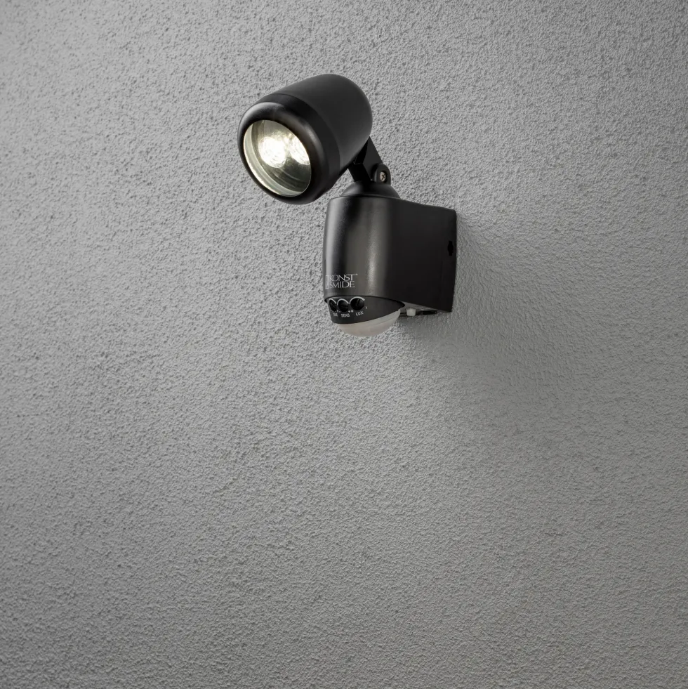 Vägglykta Gnosjö Konstsmide Prato High Power LED 1W Rörelsevakt Batteri