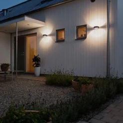 Vägglykta Gnosjö Konstsmide Rovigo 5W High Power LED Mörkgrå