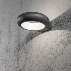 Vägglykta Gnosjö Konstsmide Rovigo 5W High Power LED Mörkgrå