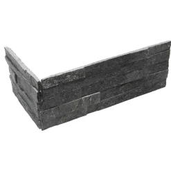Väggsten ArtStone Black Glossy Mountain Hörn
