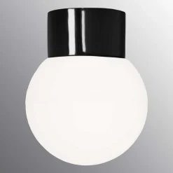 Vägg-/Taklampa Ifö Electric Classic Glob Opalglas IP54 Rak E27