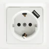 Vägguttag Malmbergs Gamma 1-Väg + 1Xusb med Skruvanslutning