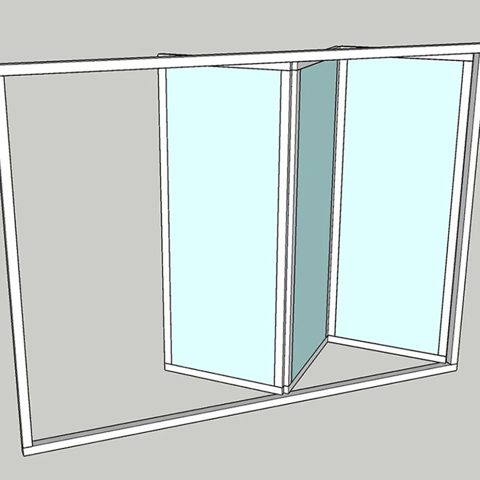 Vikparti Allvy Sunroom s75 3-Glas 3-Delad