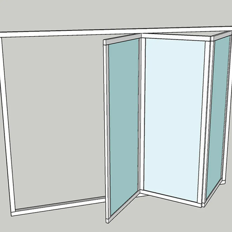 Vikparti Allvy Sunroom s75 3-Glas 3-Delad